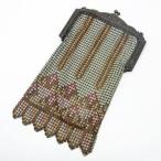  античный Whiting&Davis metal сумка-сетка ( оттенок голубого )