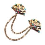 クレイマー KRAMER 　STERLING　扇形ブローチ