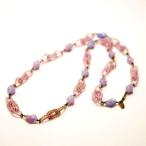 Miriam Haskell ラベンダーカラー ロングネックレス ミリアムハスケル
