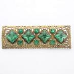 Vintage Brooch ヴィンテージ グリーン フィリグリー ブローチ 1930年頃