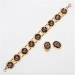 Vintage petit Point Bracelet /earring ヴィンテージ プチポワン ブレスレット イヤリング セット