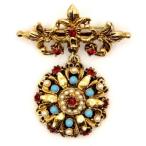 ヴィンテージ　マルチカラー　ブローチ　 Vintage brooch