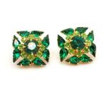 ジュディー・リー　ヴィンテージ　グリーン　イヤリング　 Judy Lee Vintage earring