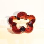 帯留／ガラス／和装小物／オープンフラワー