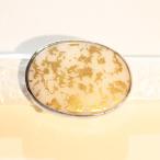 帯留/白翡翠/シルバー