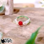 天然石のフリーサイズリングn100...