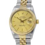 ロレックス デイトジャスト 98番 SS/K18YG 16013 ROLEX 腕時計 シャンパン文字盤 【安心保証】