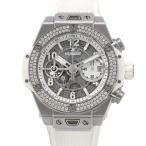ウブロ ビッグバン ウニコ ホワイト ダイヤモンド 441.NE.2011.RW.1104 HUBLOT 腕時計 白文字盤 【安心保証】