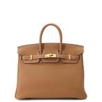 エルメス バーキン25 ゴールド/ゴールド金具 トゴ Y刻印 HERMES Birkin ハンドバッグ 【安心保証】