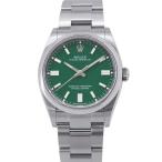 ロレックス オイスターパーペチュアル36 126000 ROLEX 腕時計 グリーン文字盤 【安心保証】