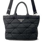 プラダ ハンドバッグ パデッド Re-Nylon ナイロン スモール 1BG436 PRADA 2way 黒 【安心保証】