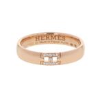 エルメス リング エヴァ― ヘラクレス ダイヤモンド 11P 0.02ct K18PGピンクゴールド リングサイズ51 HERMES 指輪 【安心保証】