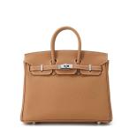 エルメス バーキン25 ゴールド/マットシルバー金具 トゴ K刻印 HERMES Birkin ハンドバッグ