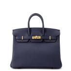 エルメス バーキン25 ブルーアビス/ゴールド金具 トゴ K刻印 HERMES Birkin ハンドバッグ