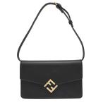 フェンディ ショルダーウォレット FFダイヤモンド レザー 8M0488 FENDI 長財布 黒 【安心保証】