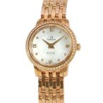 オメガ デヴィル プレステージ 424.55.24.60.55.002 OMEGA レディース 腕時計 ホワイトシェル文字盤 【安心保証】