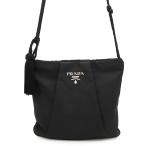 プラダ ショルダーバッグ タッセル ナイロン PRADA ポシェット 黒 【安心保証】