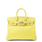 エルメス バーキン25 ライム/シルバー金具 スイフト Y刻印 HERMES Birkin ハンドバッグ