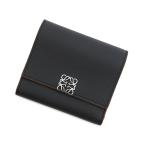 ロエベ 三つ折り財布 アナグラム バーティカル ウォレット LOEWE 財布 黒 【安心保証】