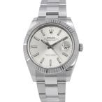 ロレックス デイトジャスト41 SS/K18WG 126334 ROLEX 腕時計 シルバー文字盤 【安心保証】