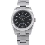 ロレックス オイスターパーペチュアル36 ランダムシリアル ルーレット 116000 ROLEX 腕時計 黒文字盤 【安心保証】