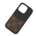  Louis Vuitton iPhone кейс монограмма IPHONE* бампер 15 PRO M82887 смартфон кейс черный чёрный [ безопасность гарантия ]