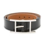  Hermes .ruto simple 32 черный / Gold / серебряный металлические принадлежности bok шарф /togoD печать размер 90 HERMES мужской чёрный [ безопасность гарантия ]