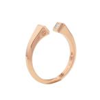 エルメス リング クルー・ド・フォルジュPM ダイヤモンド 2P 計0.1ct K18PGピンクゴールド サイズ54 HERMES Clou de forge 指輪 【安心保証】