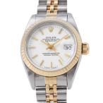 ロレックス デイトジャスト X番 SS/K18YG 69173 ROLEX 腕時計 白文字盤 【安心保証】