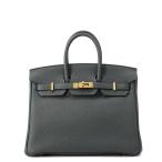 エルメス バーキン25 ニューヴェールフォンセ/ゴールド金具 トゴ W刻印 HERMES Birkin ハンドバッグ