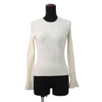  Hermes вязаный Pal f lower remix шерсть длинный рукав женский размер 36 HERMES tops белый 