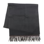 エルメス マフラーレクトヴェルソ リバーシブル ブラック/カフェ カシミヤ HERMES ストール メンズ