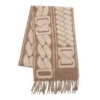 エルメス マフラー クリック・セ・ヌエ マロン・グラッセ/クレ カシミヤ バイカラー HERMES ストール