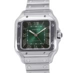 カルティエ サントス ドゥ カルティエ WSSA0061 Cartier 腕時計 スモーキーグリーン文字盤 【安心保証】