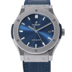 ウブロ クラシックフュージョン チタニウム ブルー 511.NX.7170.LR HUBLOT 腕時計 ブルー文字盤 【安心保証】