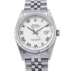 ロレックス デイトジャスト P番 SS/K18ホワイトゴールド 16234 ROLEX 腕時計 白文字盤 【安心保証】