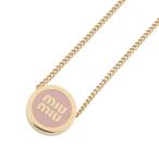 ミュウミュウ ネックレス ロゴ メタル エナメル 5IC096 MIUMIU アクセサリー 【安心保証】