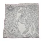 エルメス ストール カレ140 カレジェアン  ヌーベル・シテ・カヴァリエール La Nouvelle Cite Cavaliere シルク カシミヤ 2026春夏