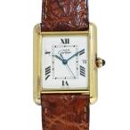 カルティエ マストタンク LM ヴェルメイユ W1013754 Cartier 腕時計 白文字盤 クォーツ 【安心保証】