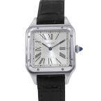 カルティエ サントス デュモン LM WSSA0022 Cartier 腕時計 シルバー文字盤 クォーツ 【安心保証】