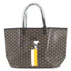 ゴヤール トートバッグ サンルイ マーカージュ スヌーピー PM PVC レザー GOYARD 黒