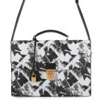  Celine портфель Trio mf портфель PVC/ кожа CELINE 2way сумка на плечо белый чёрный [ безопасность гарантия ]