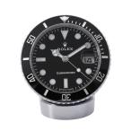 ロレックス サブマリーナデイト デスククロック ROLEX 置時計 黒文字盤