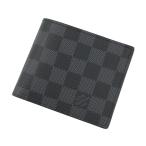 ルイヴィトン 財布 ダミエグラフィット ポルトフォイユ・マルコ NM N63336 LOUIS VUITTON メンズ 黒 二つ折り財布