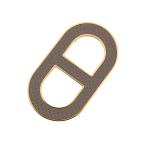 ショッピングエルメス エルメス ブローチ シェーヌダンクル エタン/シルバー金具 エプソン HERMES アクセサリー