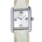 カルティエ タンクソロ SM クリスマス限定モデル W1019555 Cartier 腕時計 シルバー文字盤 クォーツ 【安心保証】