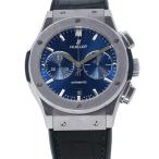 ウブロ クラシック・フュージョン クロノグラフ チタニウム ブルー 521.NX.7170.LR HUBLOT 腕時計 ブルー文字盤 【安心保証】