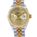 ロレックス レディ デイトジャスト28 SS/K18YG 279173G ROLEX 腕時計 シャンパン文字盤 スターダイヤ 【安心保証】