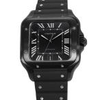 カルティエ サントス ドゥ カルティエ LM WSSA0039 Cartier 腕時計 黒文字盤 【安心保証】