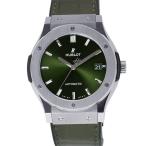 ウブロ クラシック・フュージョン チタニウム グリーン 511.NX.8970.LR HUBLOT 腕時計 グリーン文字盤 【安心保証】